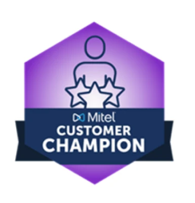 Mitel Customer Champion Badge